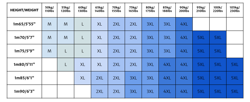 size chart for long kimono cardigan men